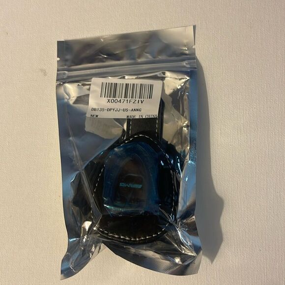 AMG Mercedes Sunglass Holder for Car with Logo Black PU Leather NWT - Picture 11 of 11